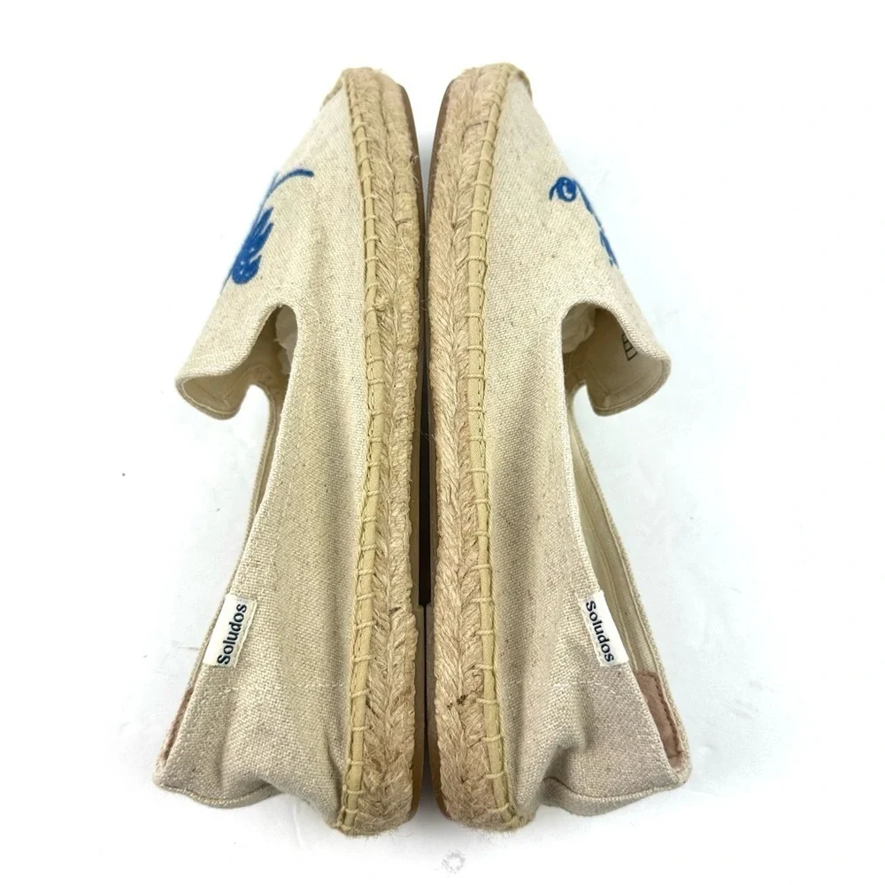 Soludos Rosewood Espadrilles Flats 10 Mayakoba Aqui Me Quedo Shoe Womens‎ New